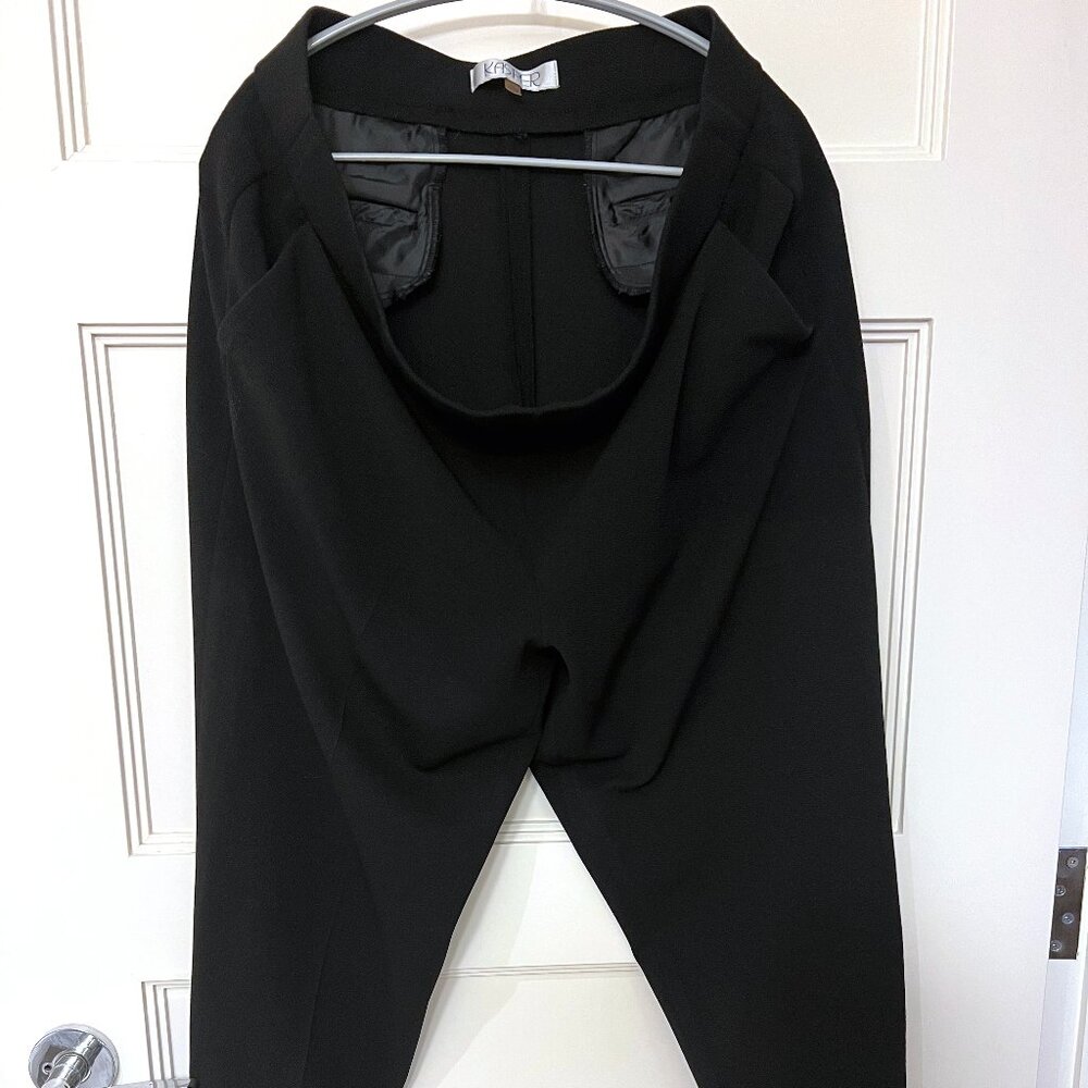 ECU - Size 1X - Kasper Black Suit Pants - Pebble - Pull-On Style - Picture 2 of 4